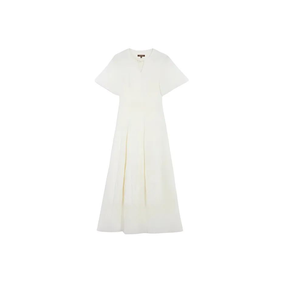 Yiner SS24 Short-Sleeved Dresses Women's Cream White