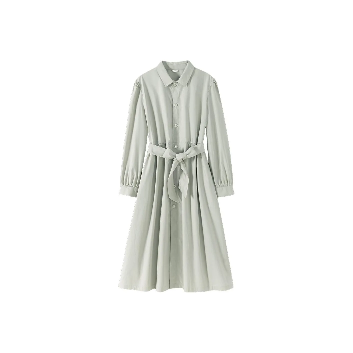 Hacikis Long Sleeved Dresses Women's Bamboo Leaf Rice