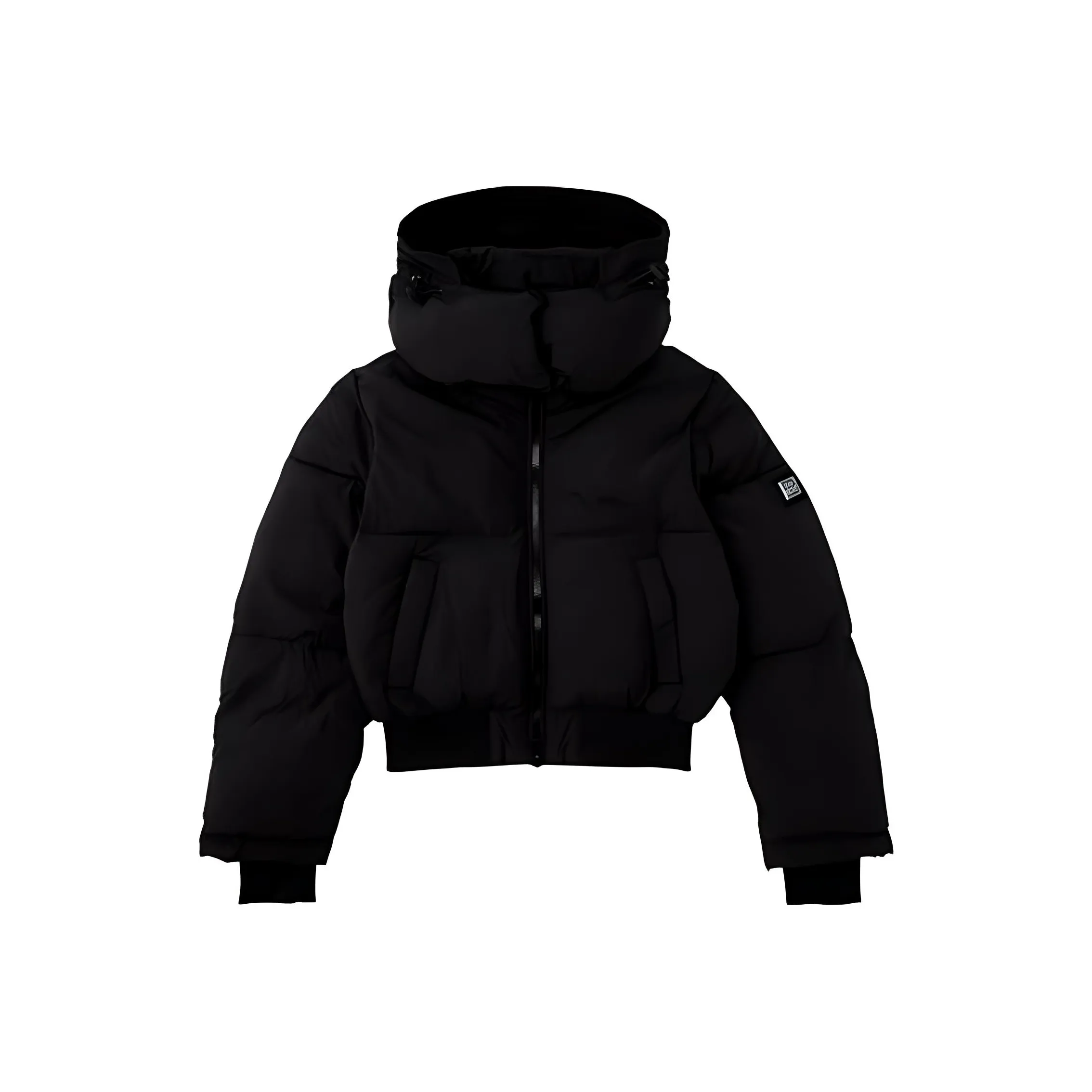 DIESEL Хлопковый пуховик женский черный