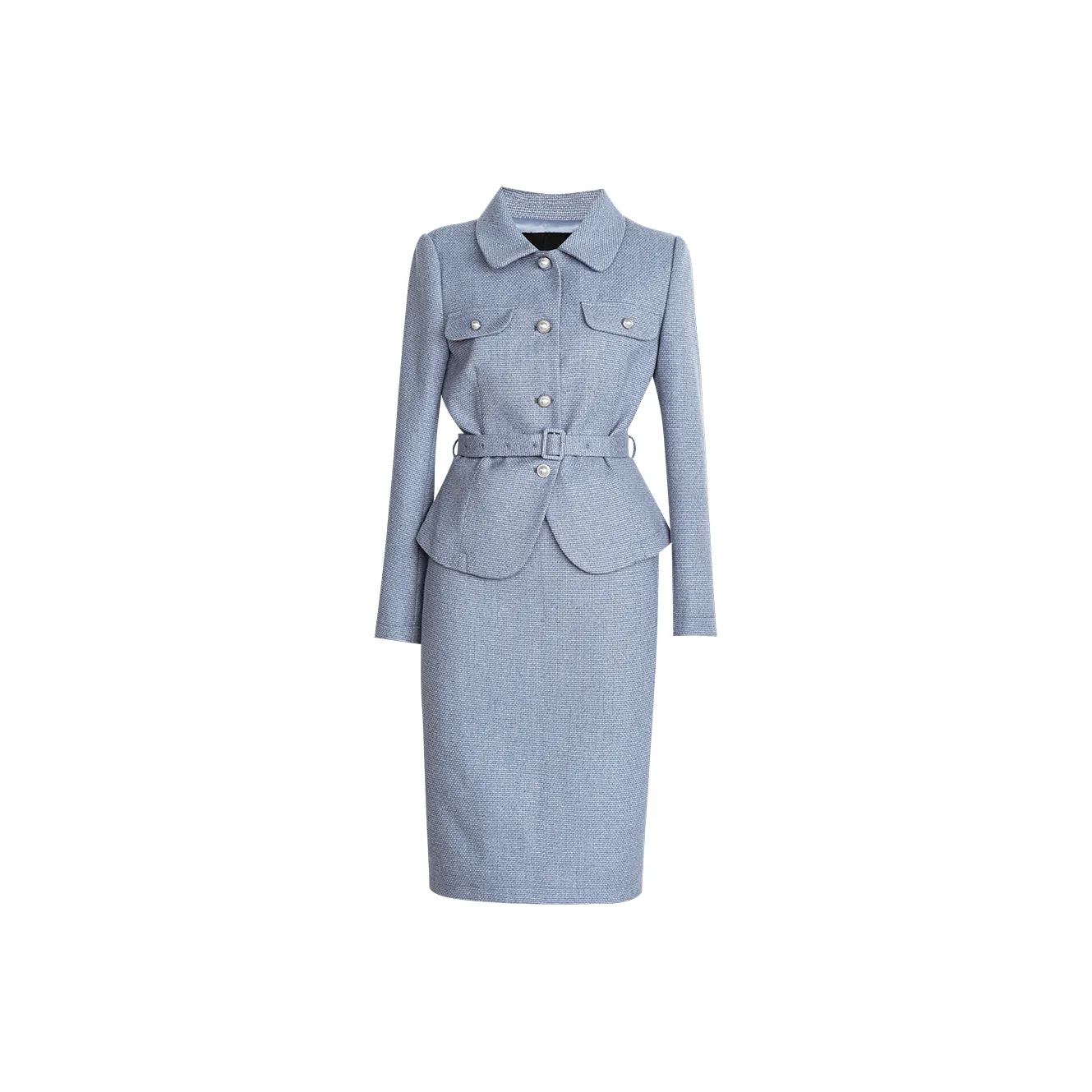 ROEYSHOUSE Business Suits Women's Light Blue