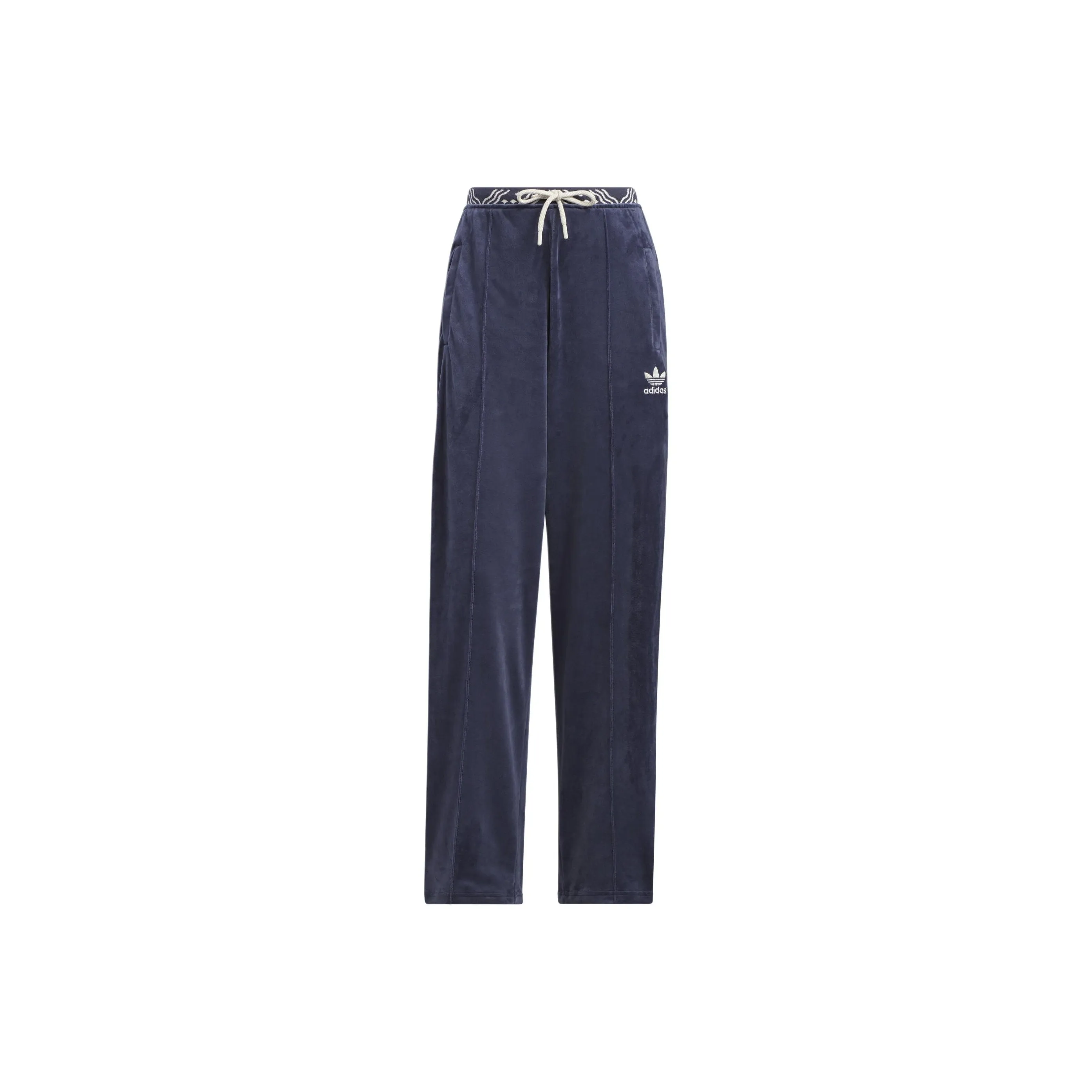 Adidas Originals VELOUR SST Knitted Sports Pants Women's Navy Blue