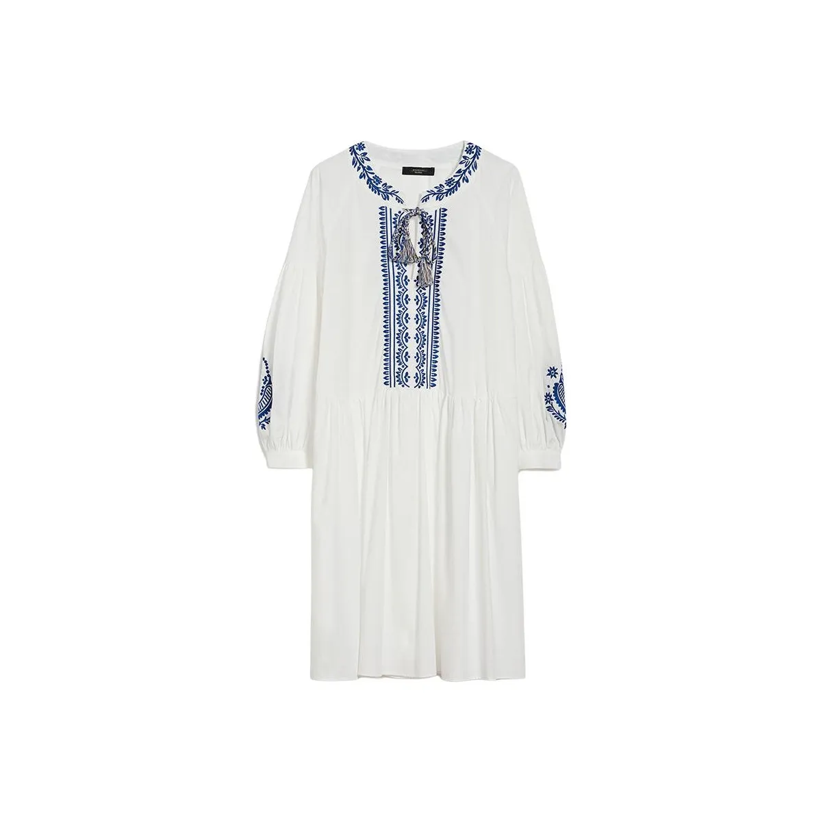 WEEKEND MaxMara Drawstring Long-Sleeved Mini Dress