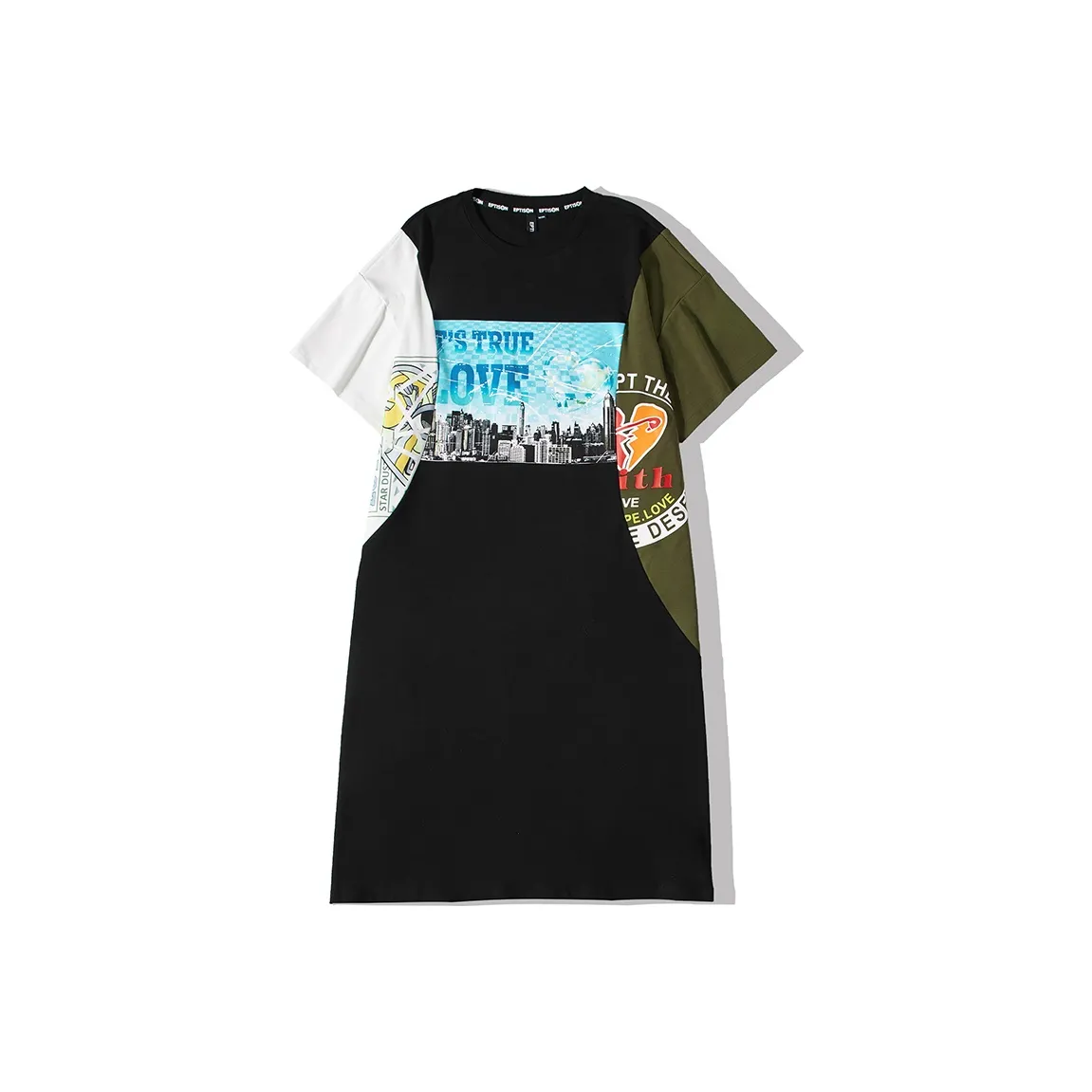 EPTISON WOMAN Patchwork Style Dress