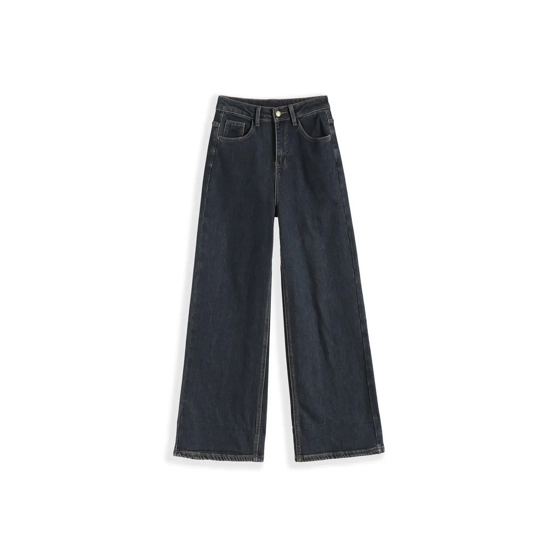 SITOL Jeans Women's Black Blue Fleece Lined