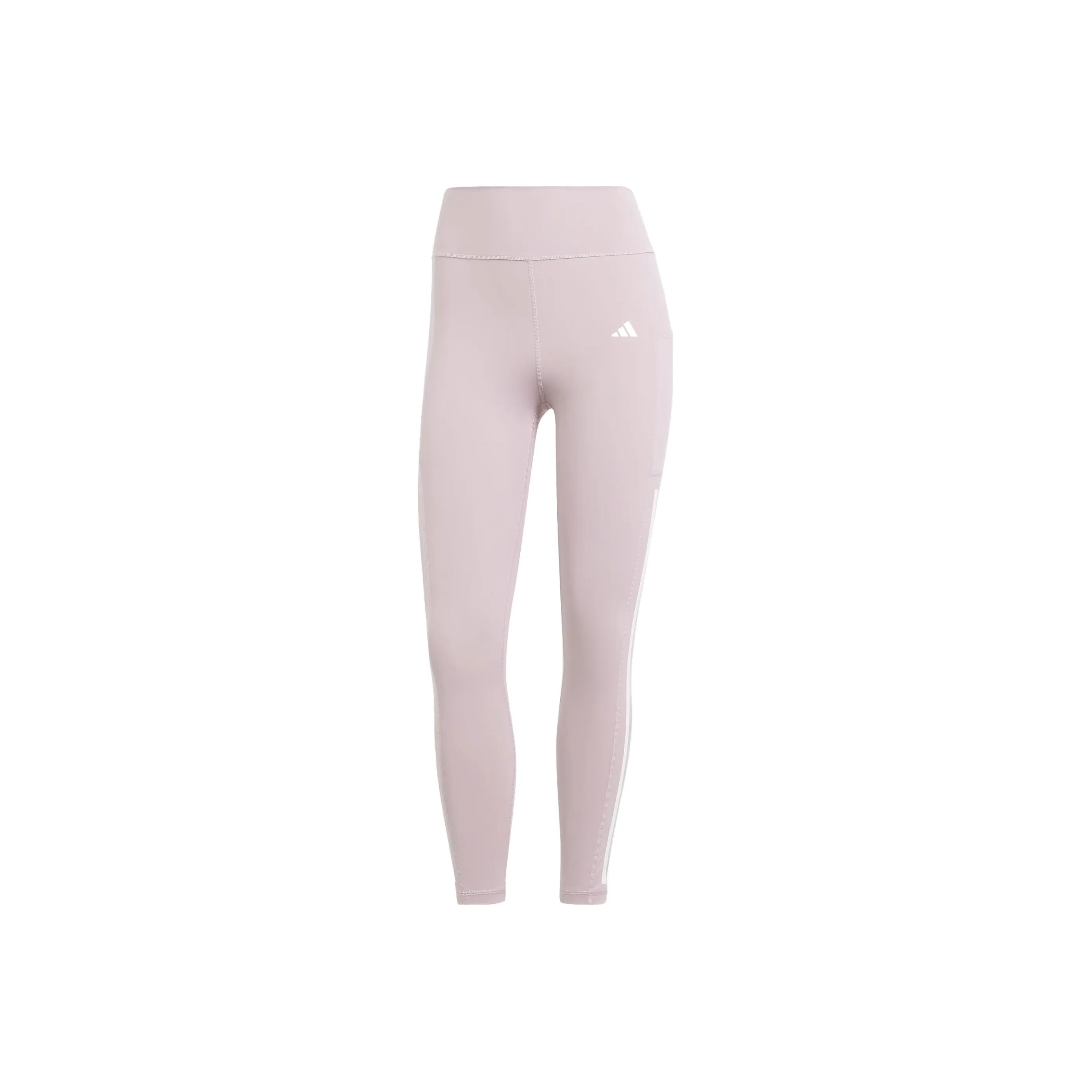 Adidas Free Shipping With AdiClub Optime 3-Stripes Full-Length Leggings