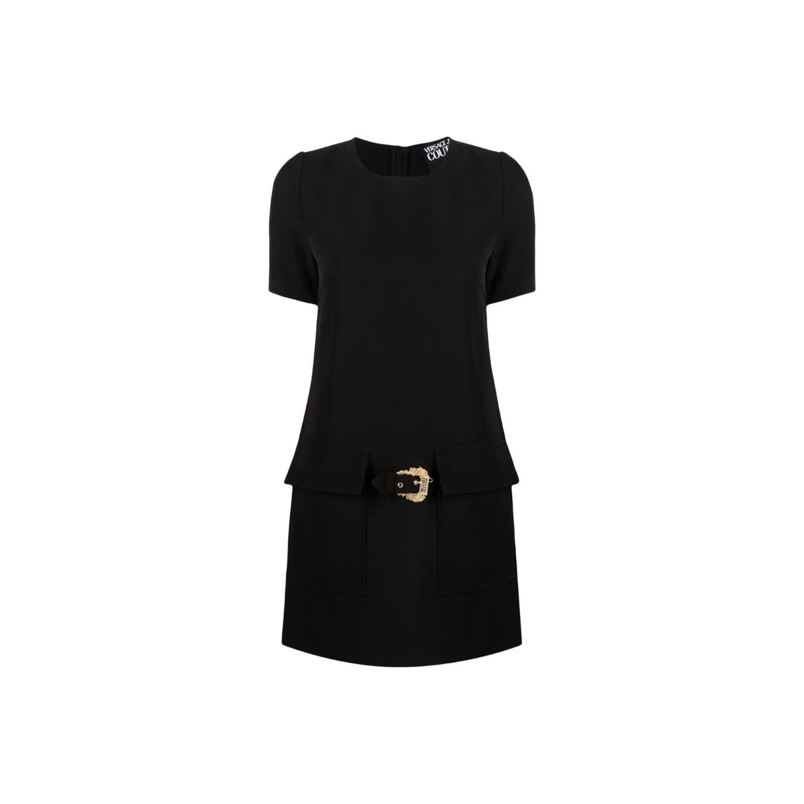 VERSACE JEANS COUTURE Short Sleeved Dress Women's Black
