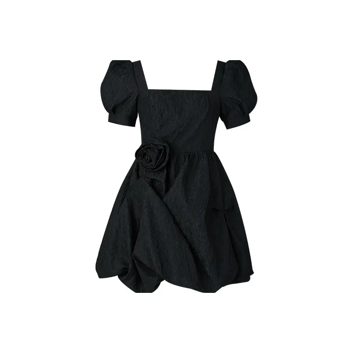 TAMMY TANGS Short Sleeved Dress Women's Black