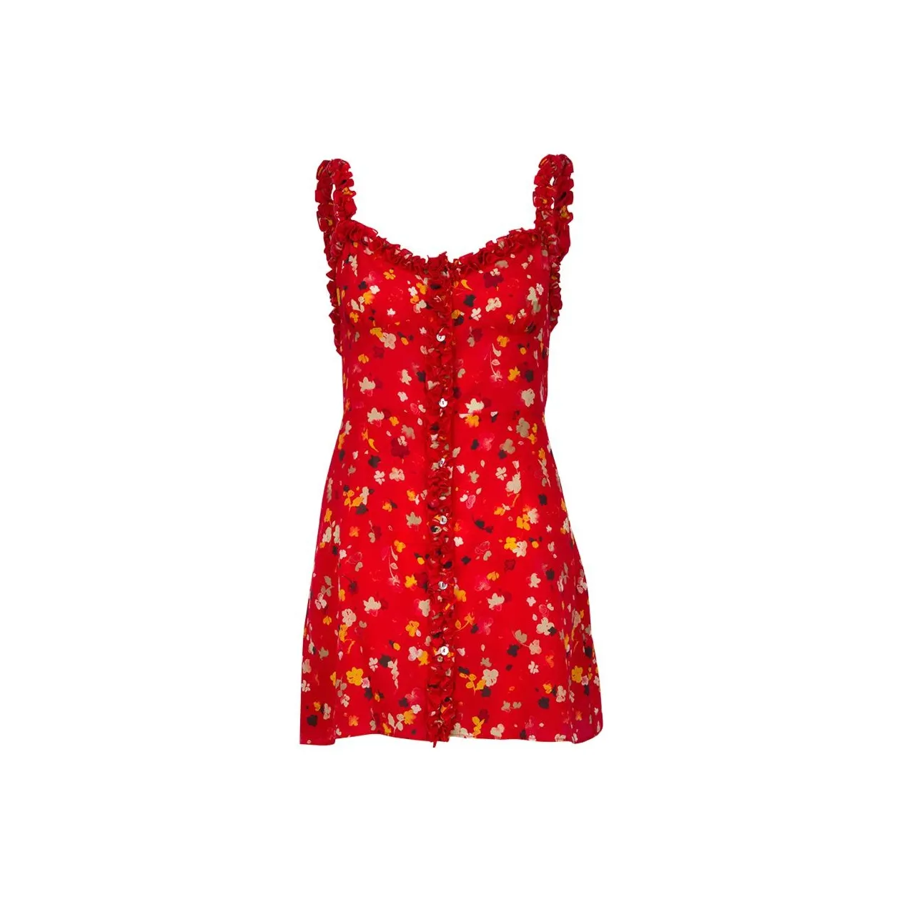 Realisation Par Slip Платье Женское Красное Радужное