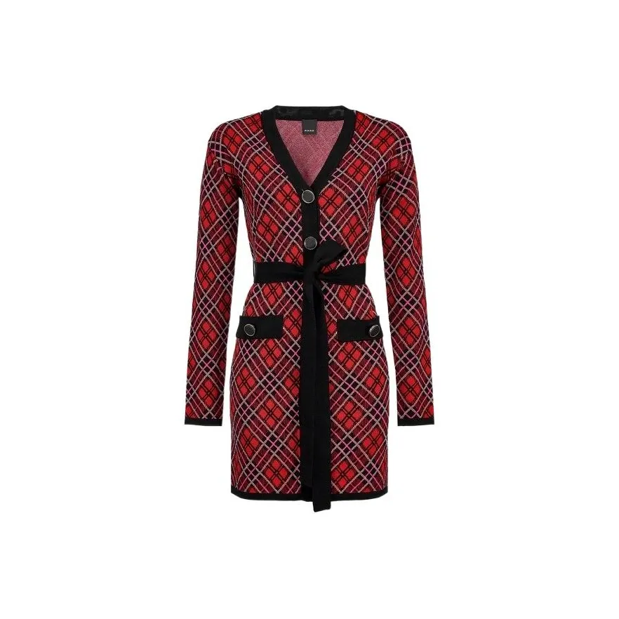 PINKO Long Sleeved Dress Women's Red