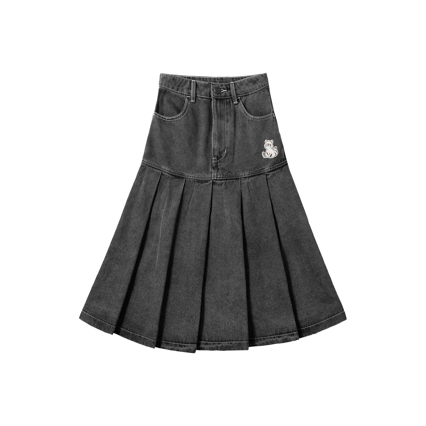 PSO Brand Деним Длинный Юбка Женские