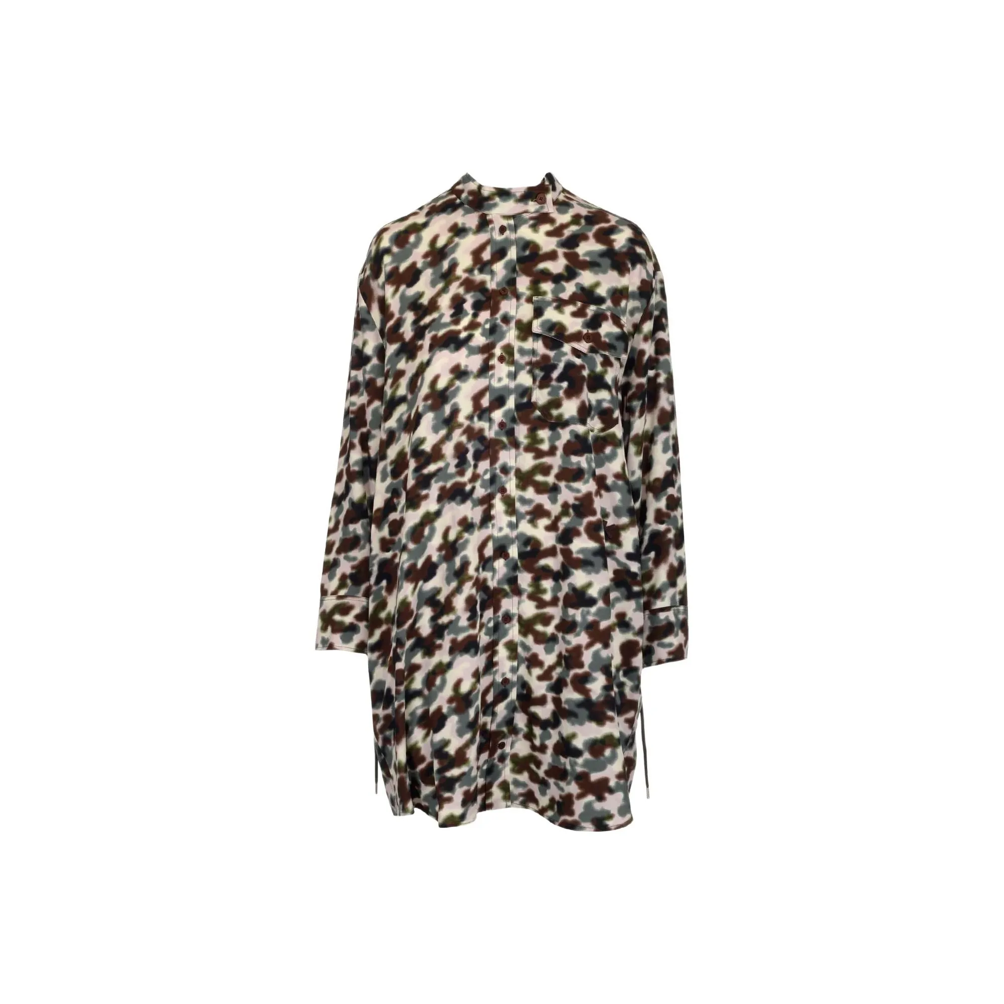 KENZO Многоцветные Женские Длинные Платья с Рукавами