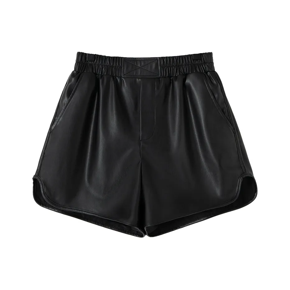 SOON FLOWER Casual Shorts Women's Black