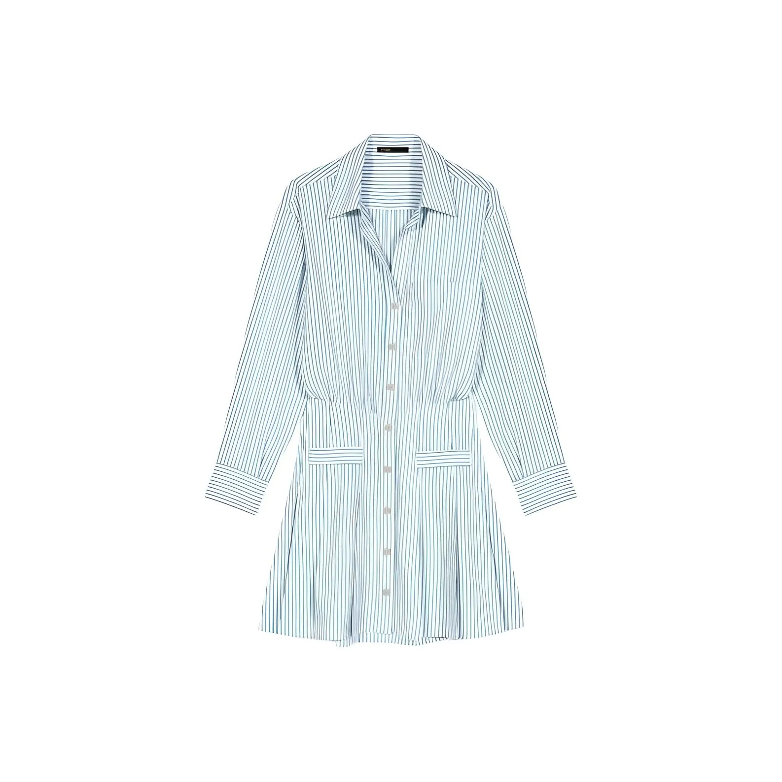 Maje Striped Poplin Shirt Dress
