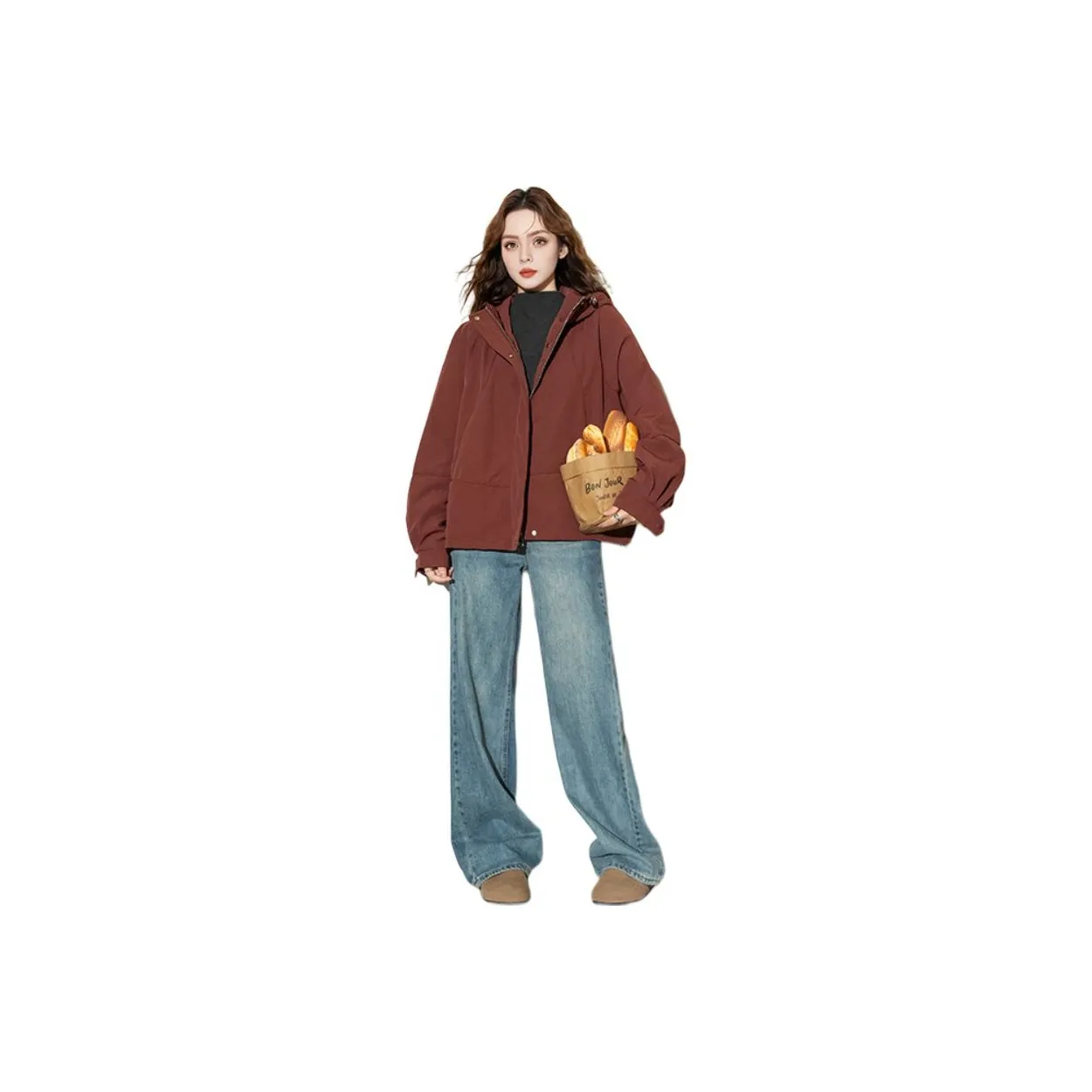 FAWENXIANGZI Пуховик Женский Красный