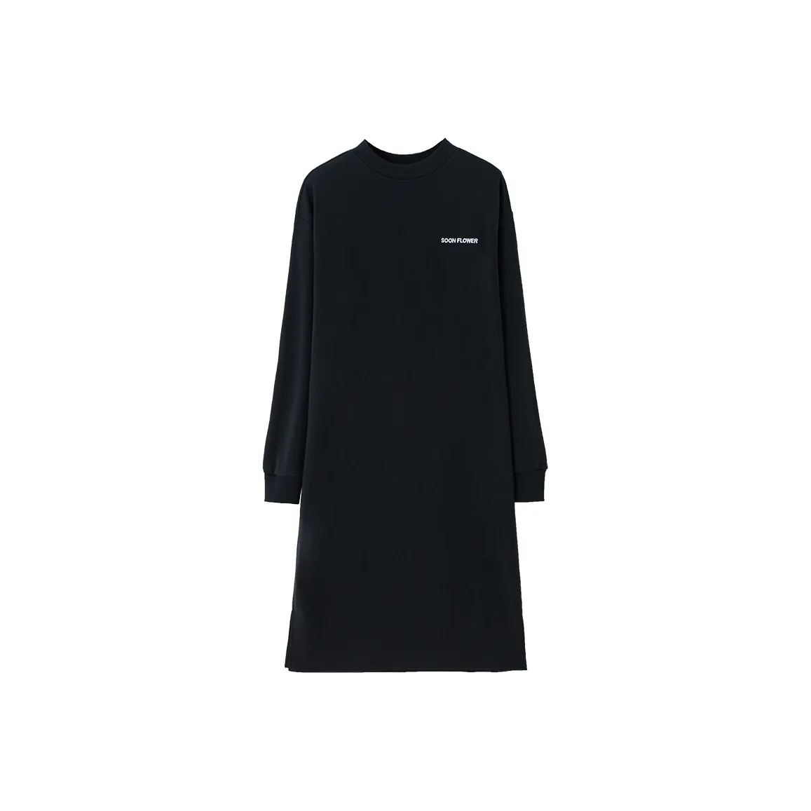 SOON FLOWER Long Sleeved Dresses Women's Black