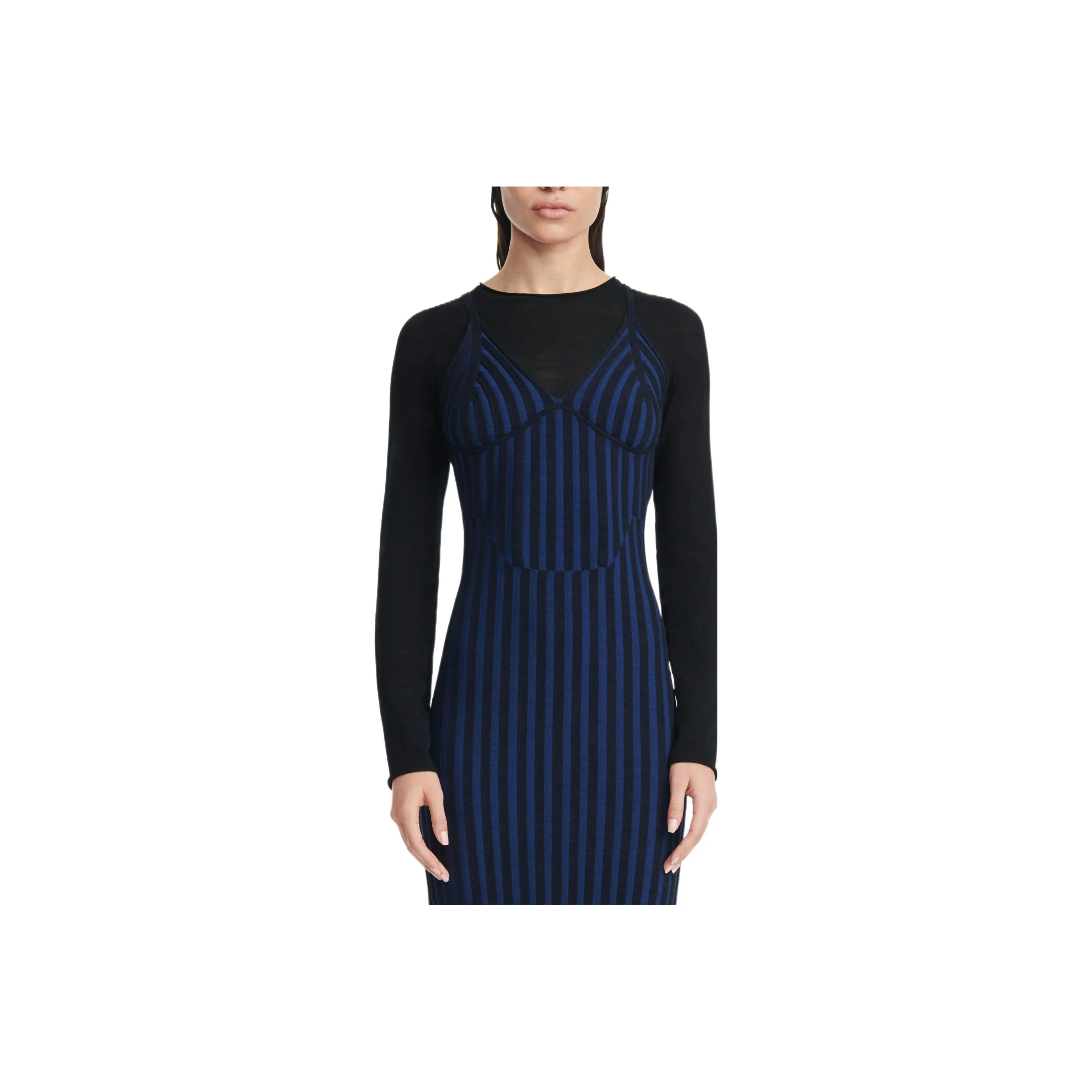 DION LEE Two tone Corset Dress