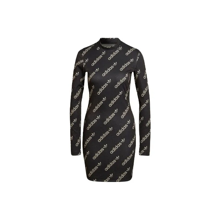 Adidas Originals Long Sleeved Dresses Women
s Black