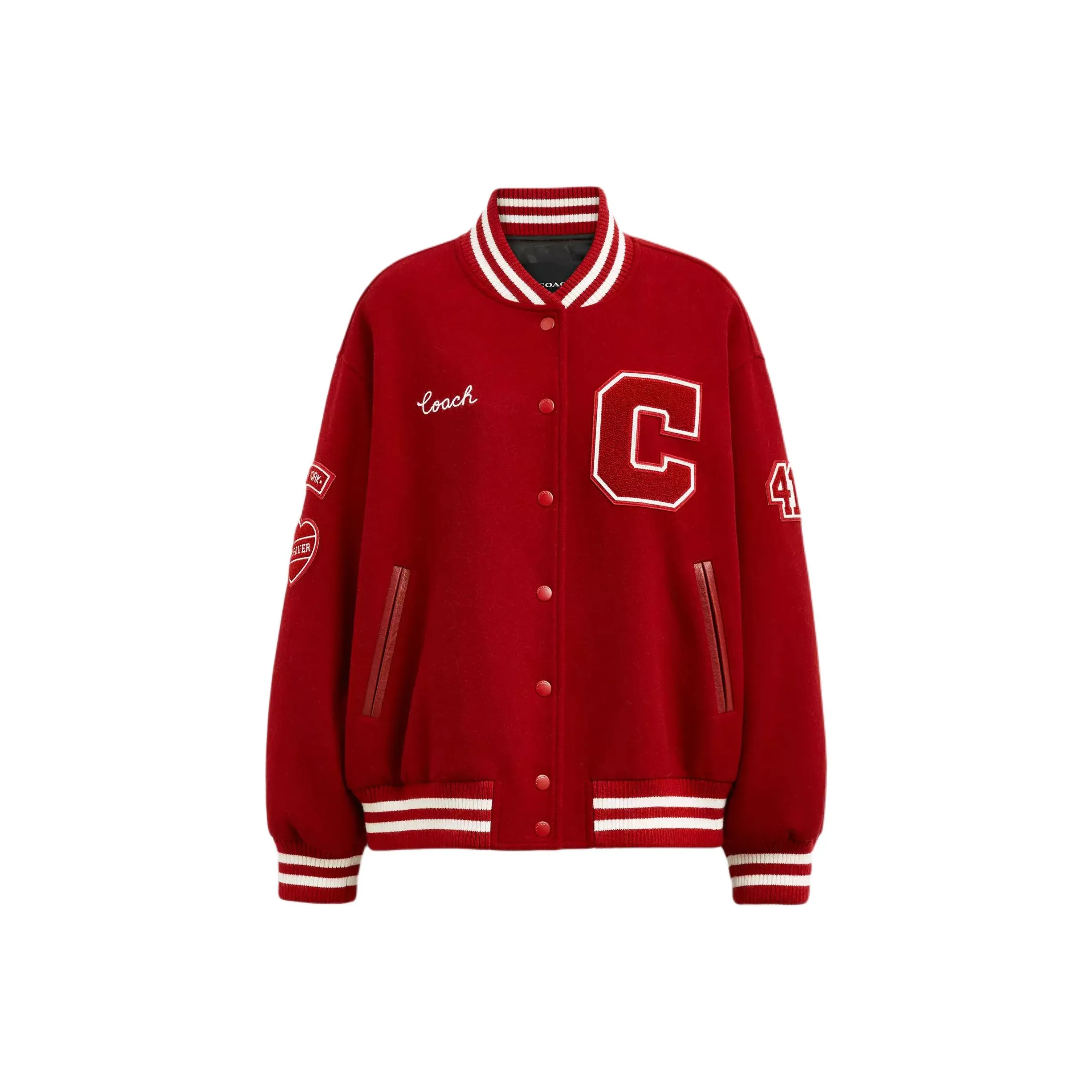 COACH Puffer Jacket Women's Red