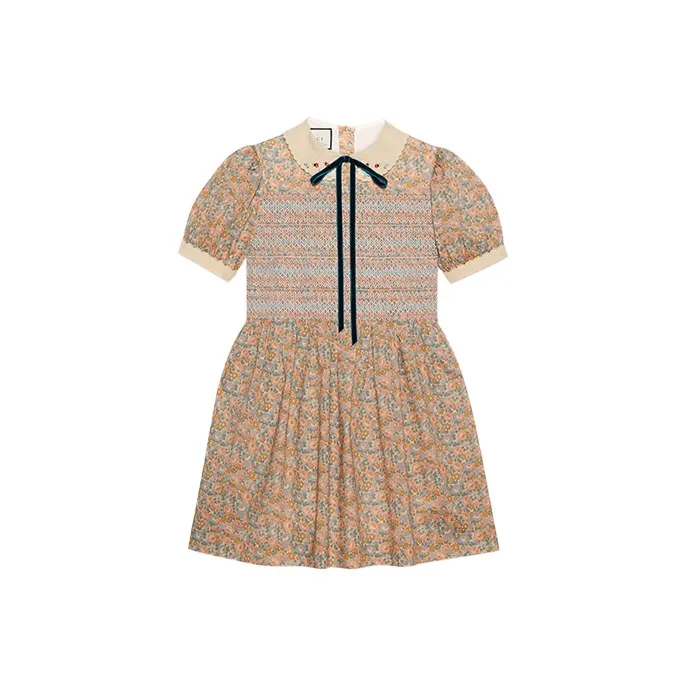 GUCCI Short Sleeved Dress Women's Multicolor