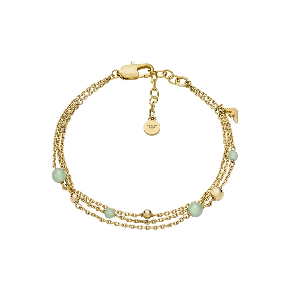EMPORIO ARMANI Латунь Aventurine Браслеты Женские Золото