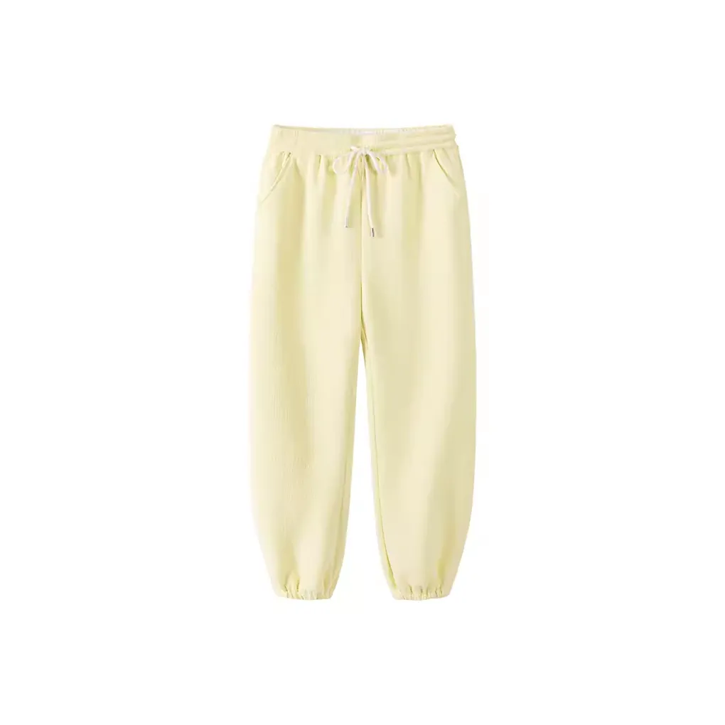 URLAZH Casual Pants Women's Light Yellow