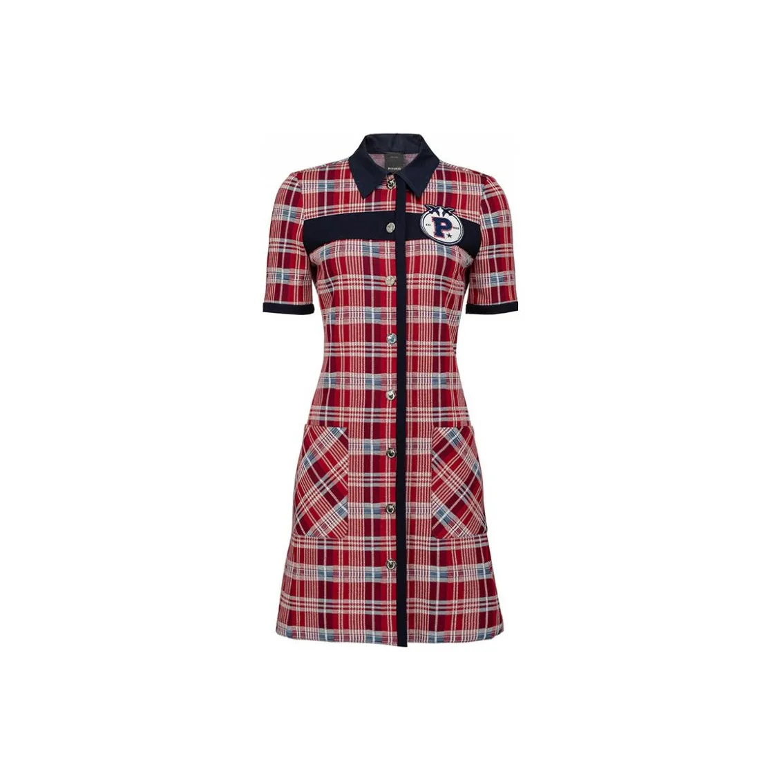 PINKO Red Женские Короткие Платья с Рукавами