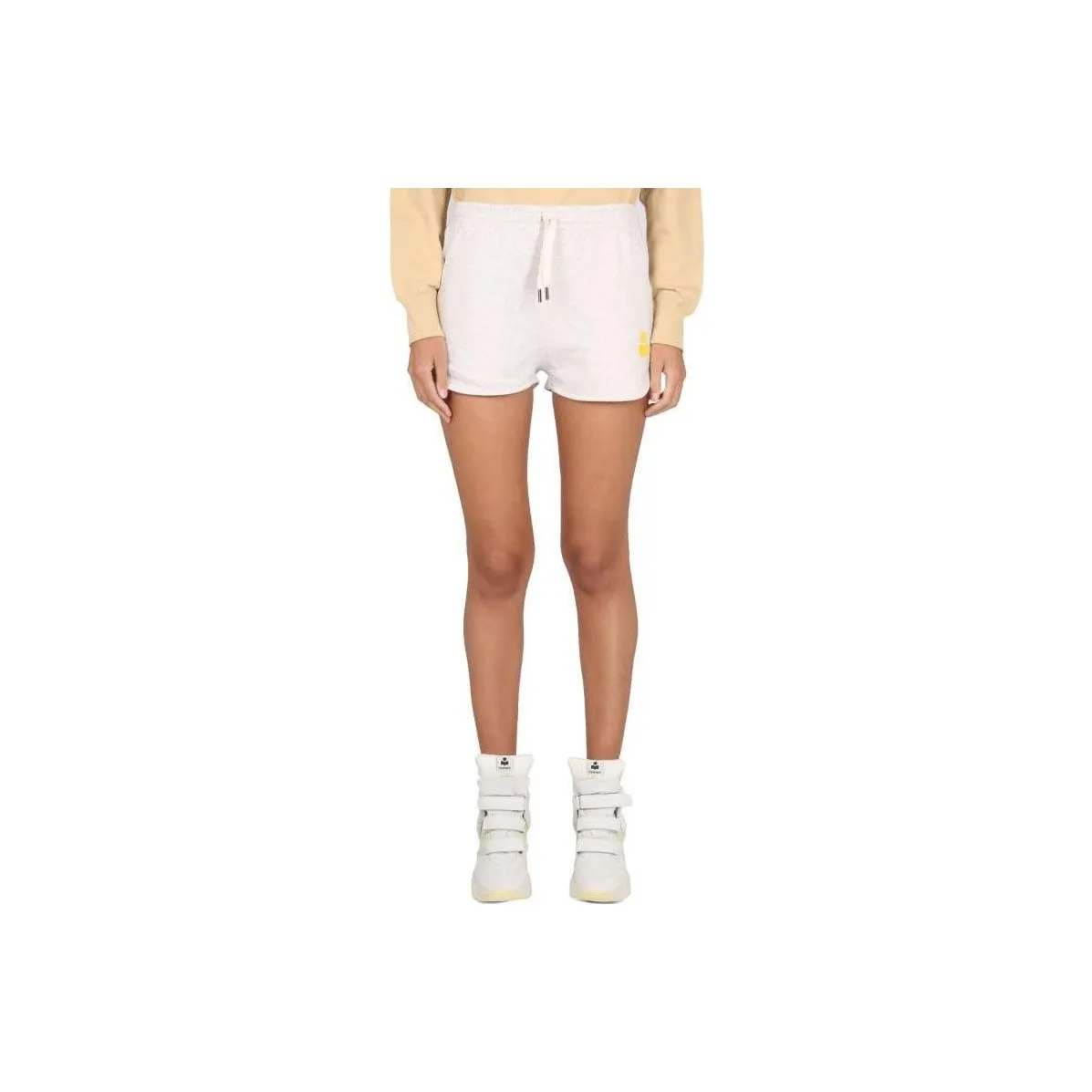 ISABEL MARANT Logo Printed Drawstring Shorts