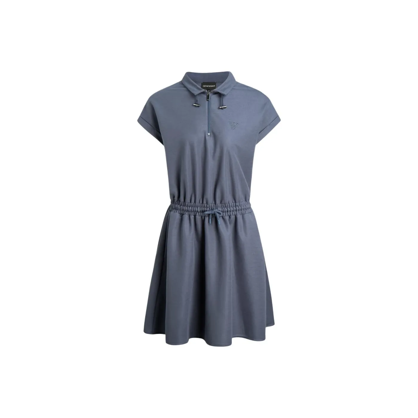 EMPORIO ARMANI Темно-синий Женские Платья с Коротким Рукавом