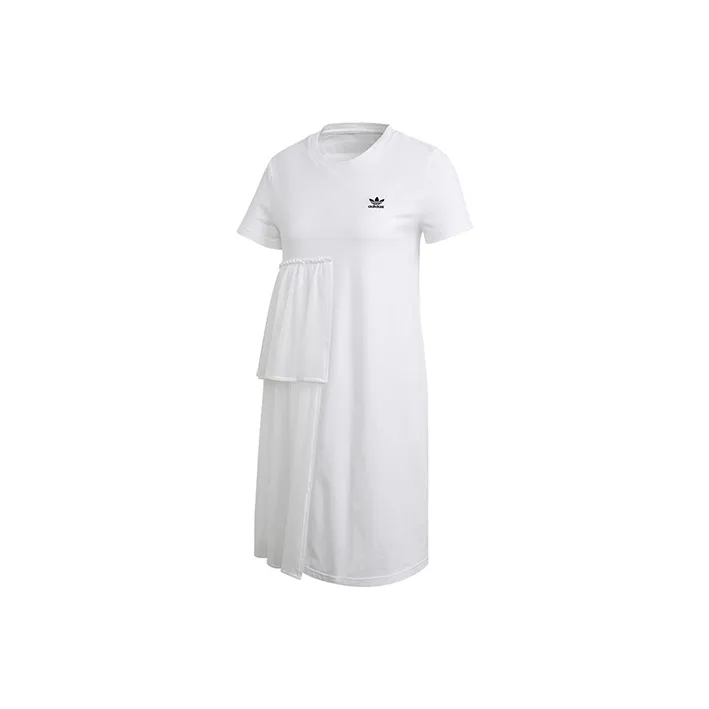 Adidas Originals Short Sleeved Dresses Women's White