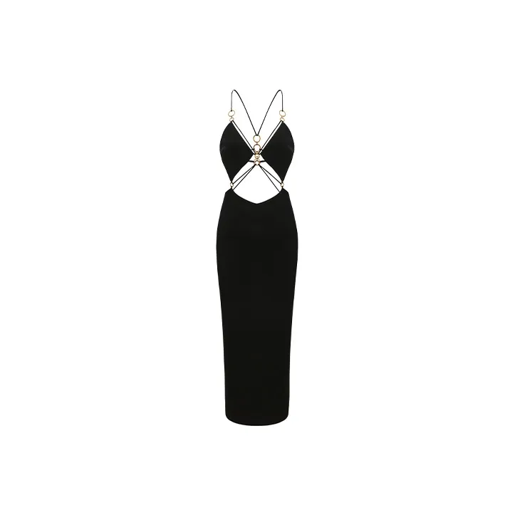 NANA JACQUELINE Slip Dress Women's Black