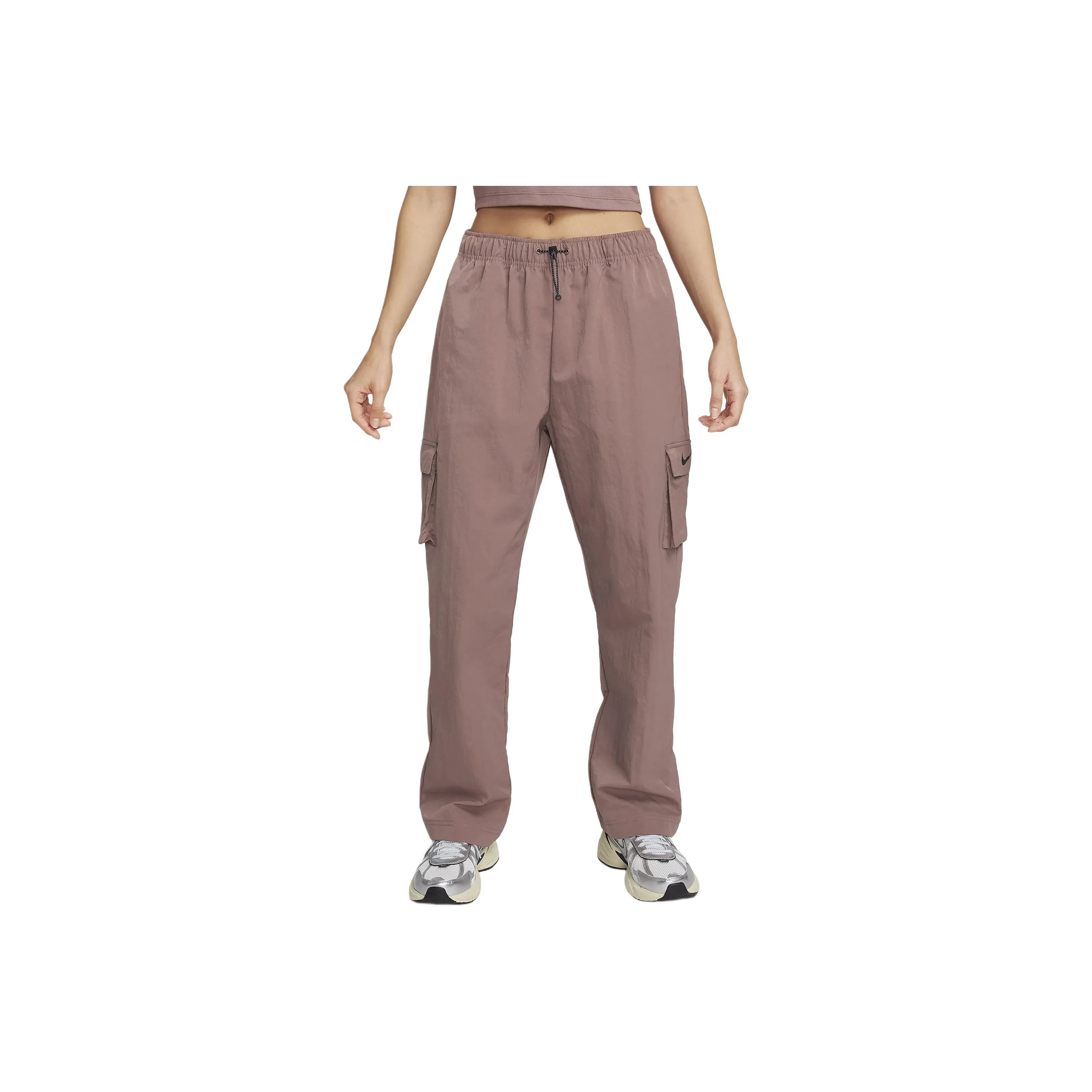 Nike Sportswear Essentials Series Карго Брюки Женские Дымчатый Розовый Фиолетовый