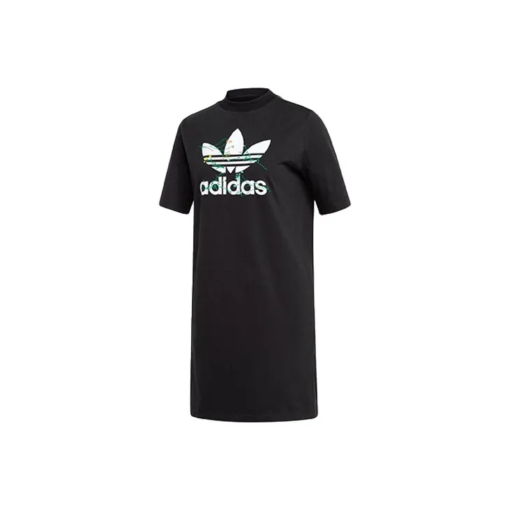 Adidas Originals Short Sleeved Dresses Women's Black