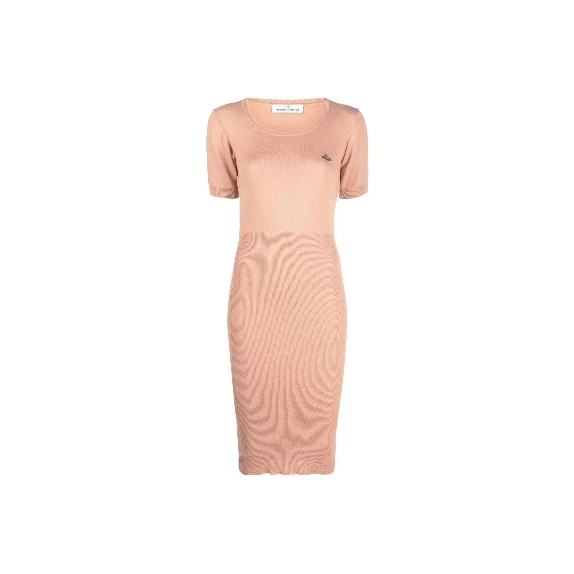 Vivienne Westwood Orb Embroidered Knit Midi Dress