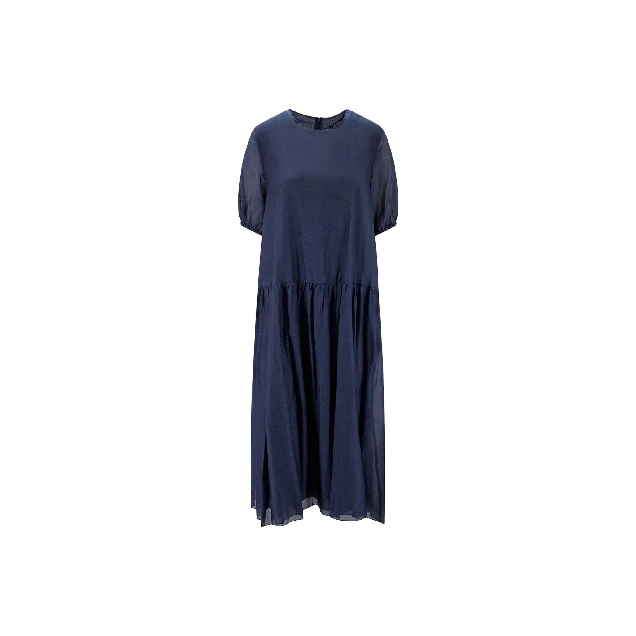 'S MAX MARA Short Sleeved Dresses Women's Navy Blue