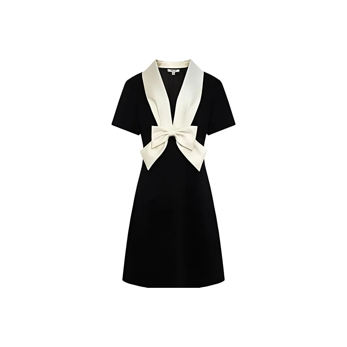 Caroline Короткий рукав Платье Женское Черное