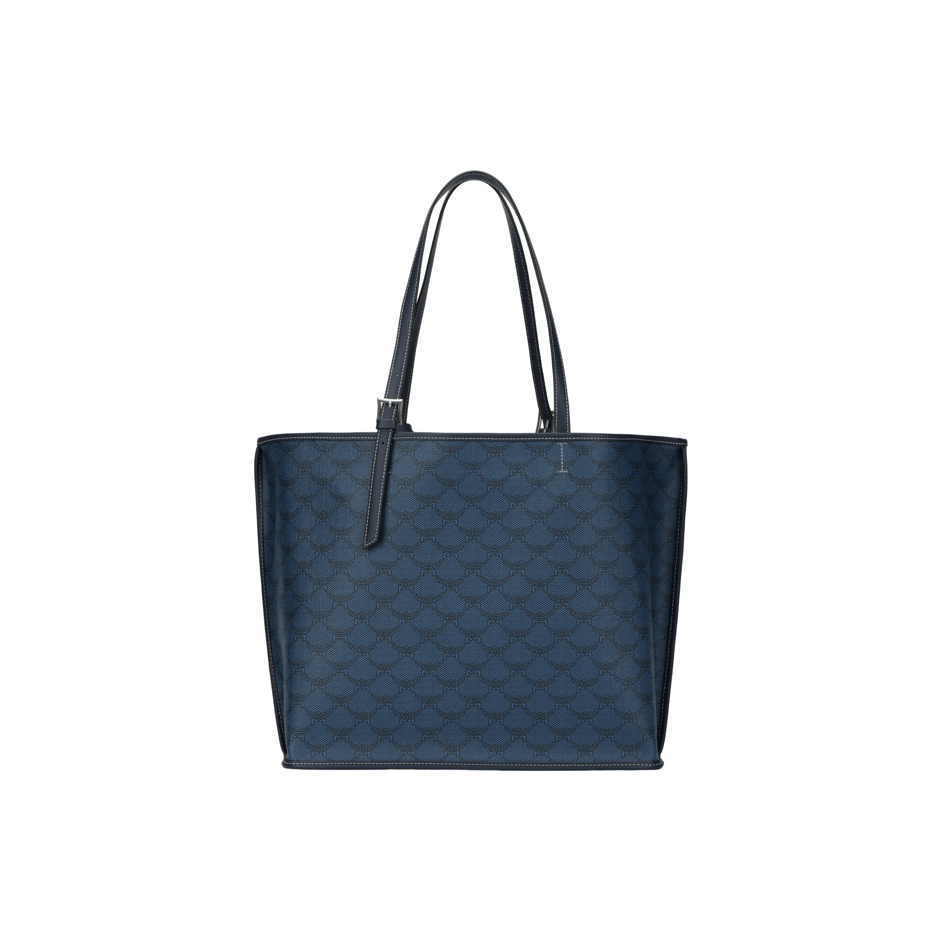 MCM Himmel Кожа Тоут Сумка Сумка для покупок Сумка через плечо Сумка для женщин Морской синий