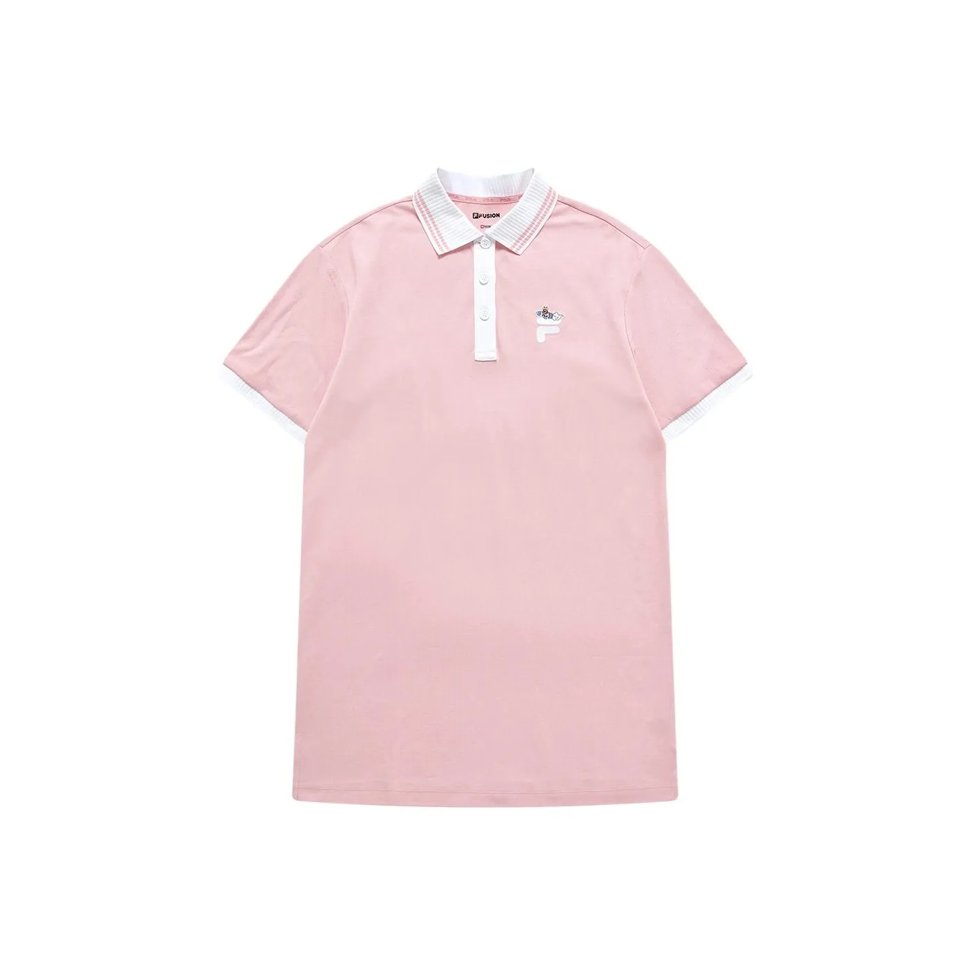 FILA FUSION Юноша Розовый Женские Короткие Платья с Рукавами