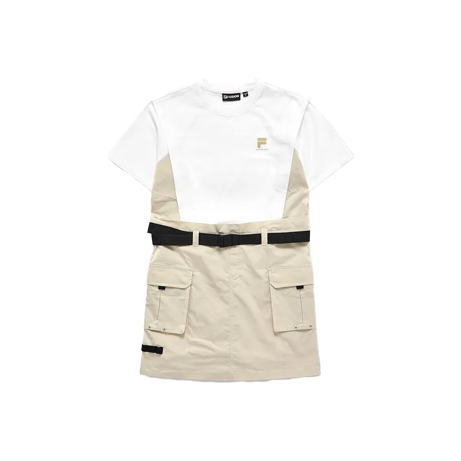 FILA FUSION Short Sleeved Dress Women's White