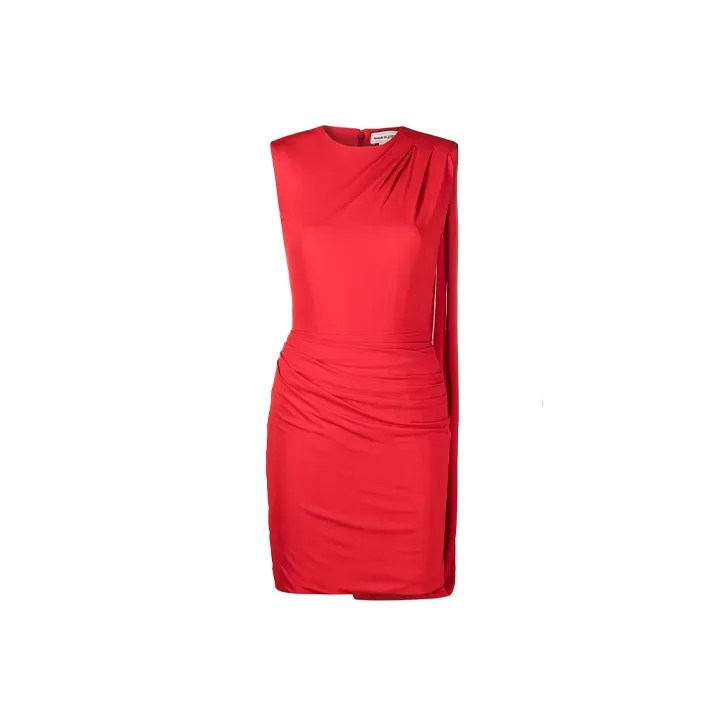 Alexander McQueen Sleeveless Dress Women's Red