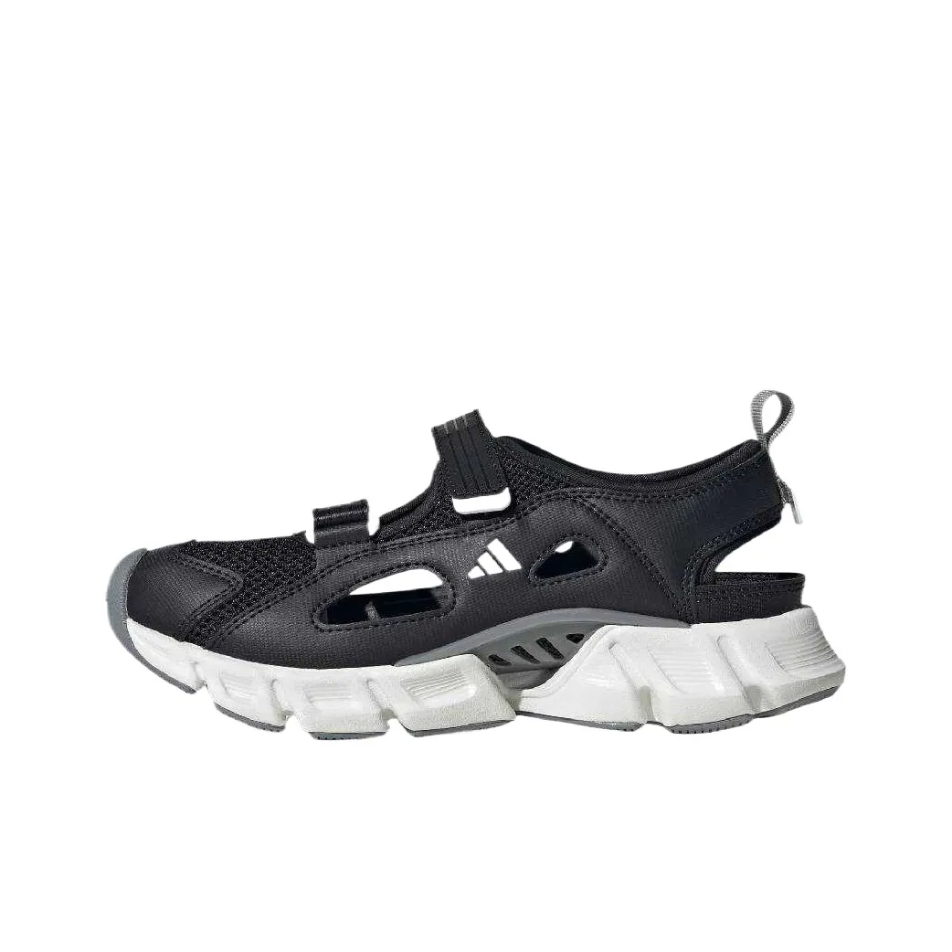 Adidas Climacool Slip-Resistant Низкие Топы Детские Сандалии Черные Подростки