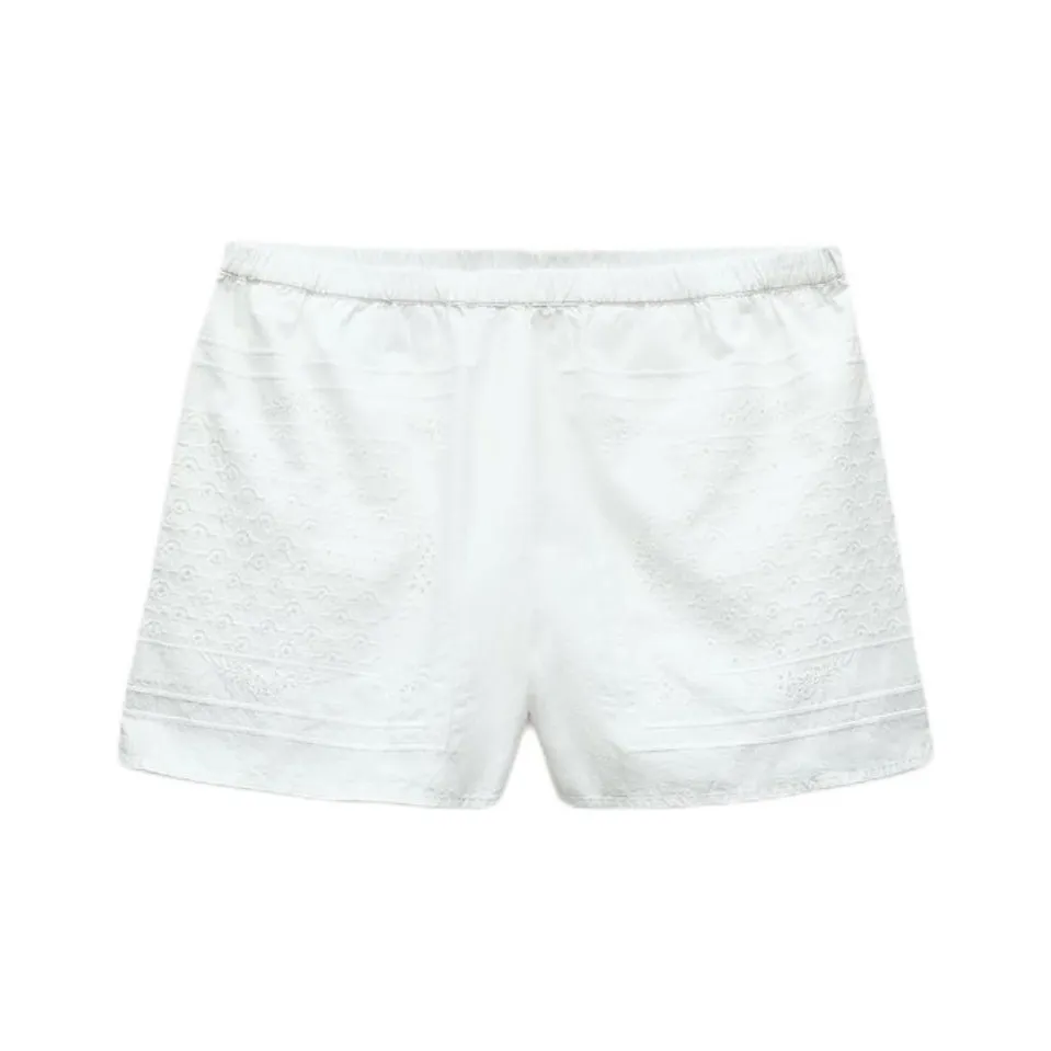 ZARA Повседневные шорты Женские Белые