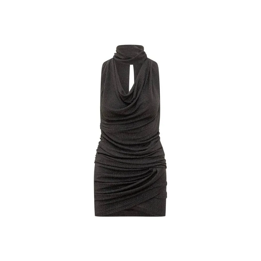 IRO NIGHT Mikano Cowl Neck Mini Dress