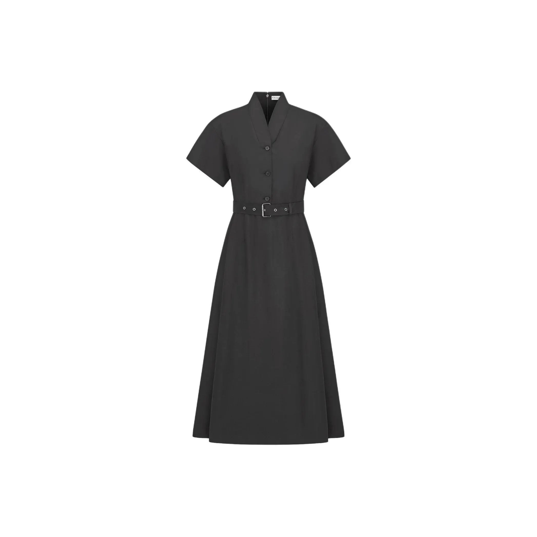 DIOR Short Sleeved Dress Women's Black