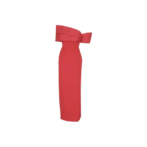 Solace London Red Женские Короткие Платья с Рукавами