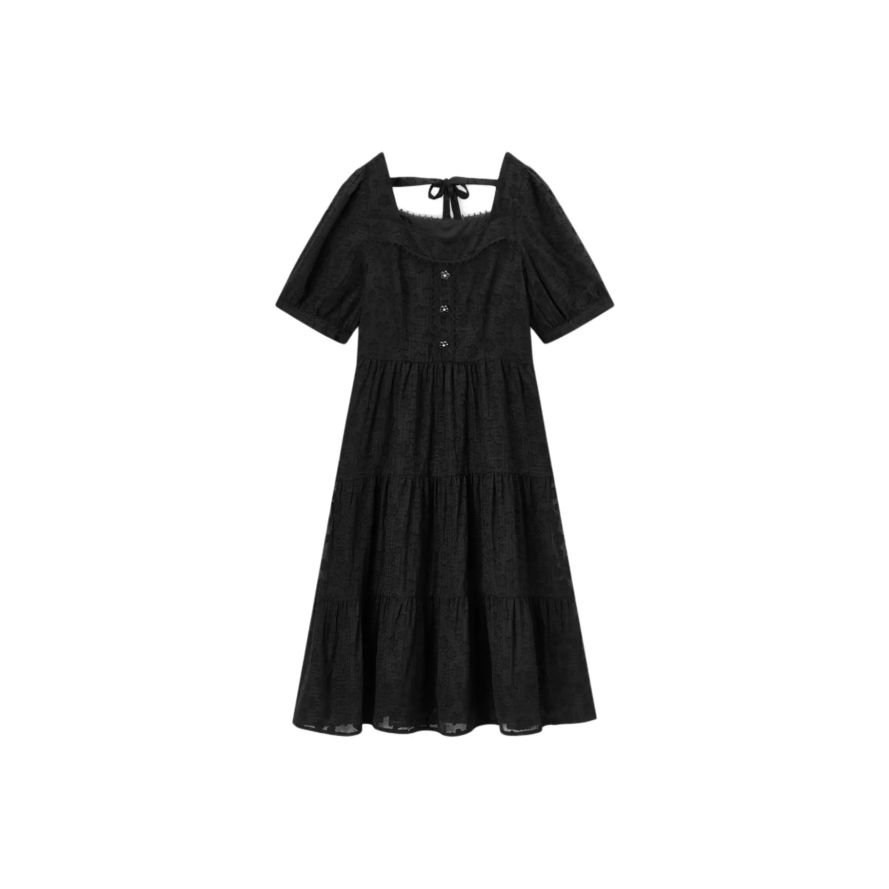 EICHITOO Short Sleeved Dresses Women's Black