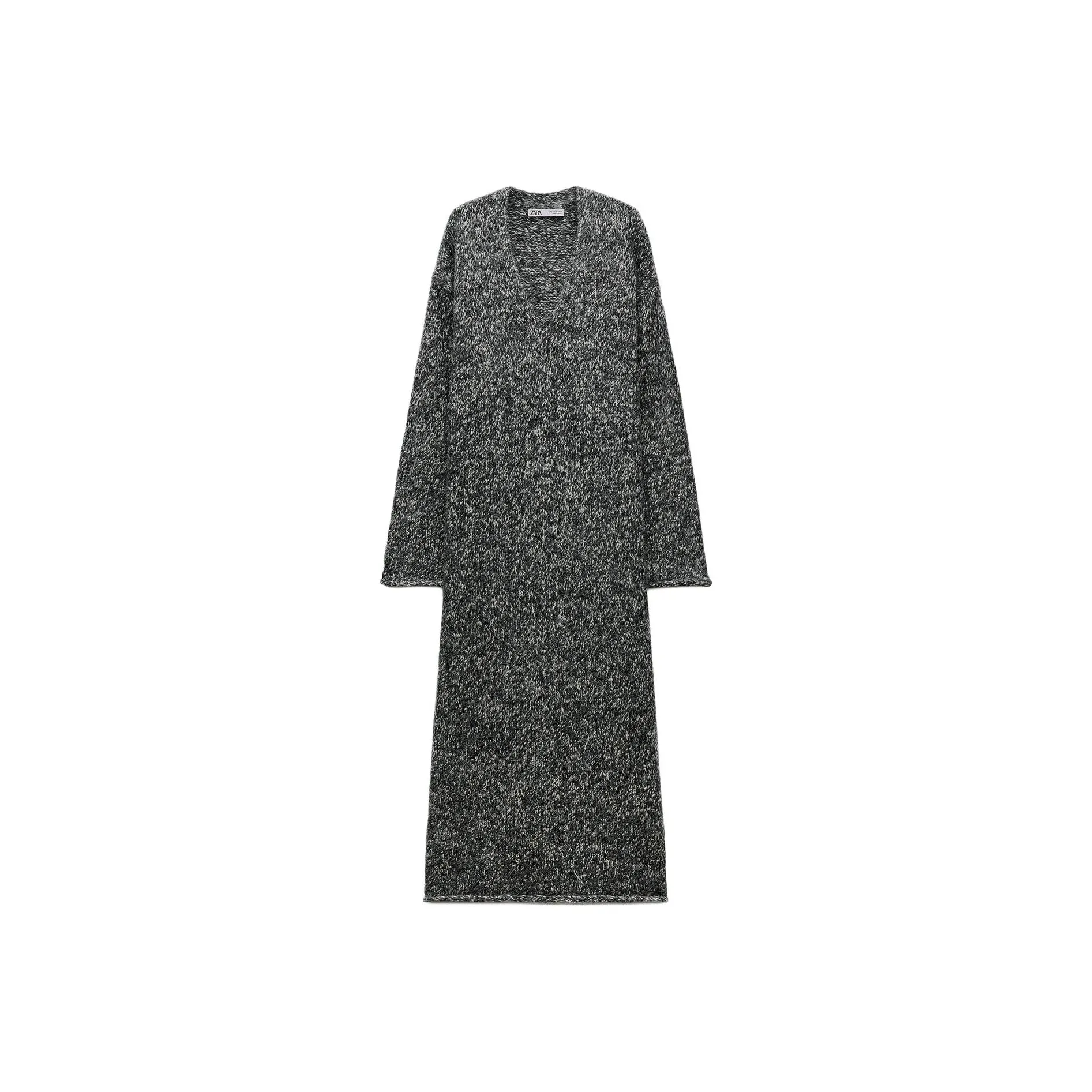 ZARA Long Sleeved Dress Women's Black/White