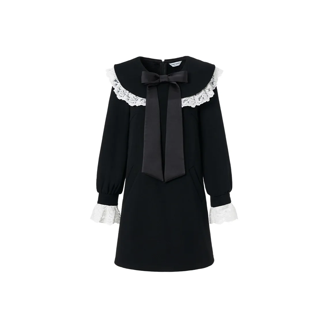 TAMMY TANGS Long Sleeved Dresses Women's Black White