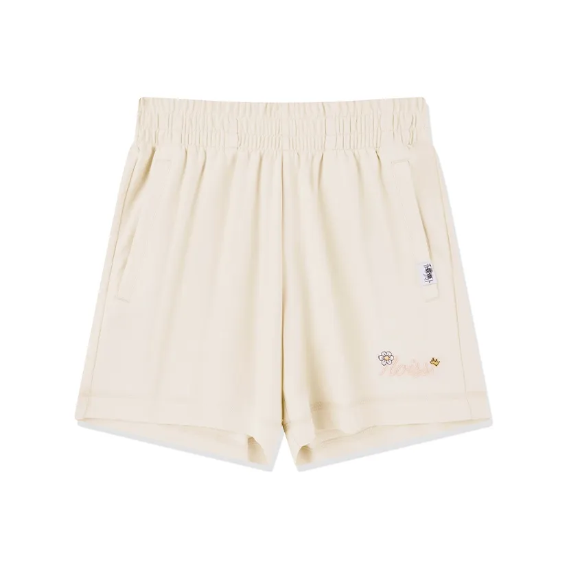 QIAODAN Casual Shorts Women's Cream White