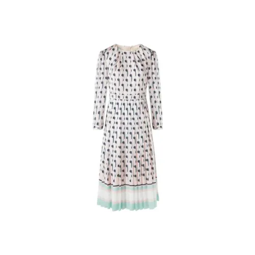 Ports 1961 Розовые Женские Длинные Платья с Рукавами