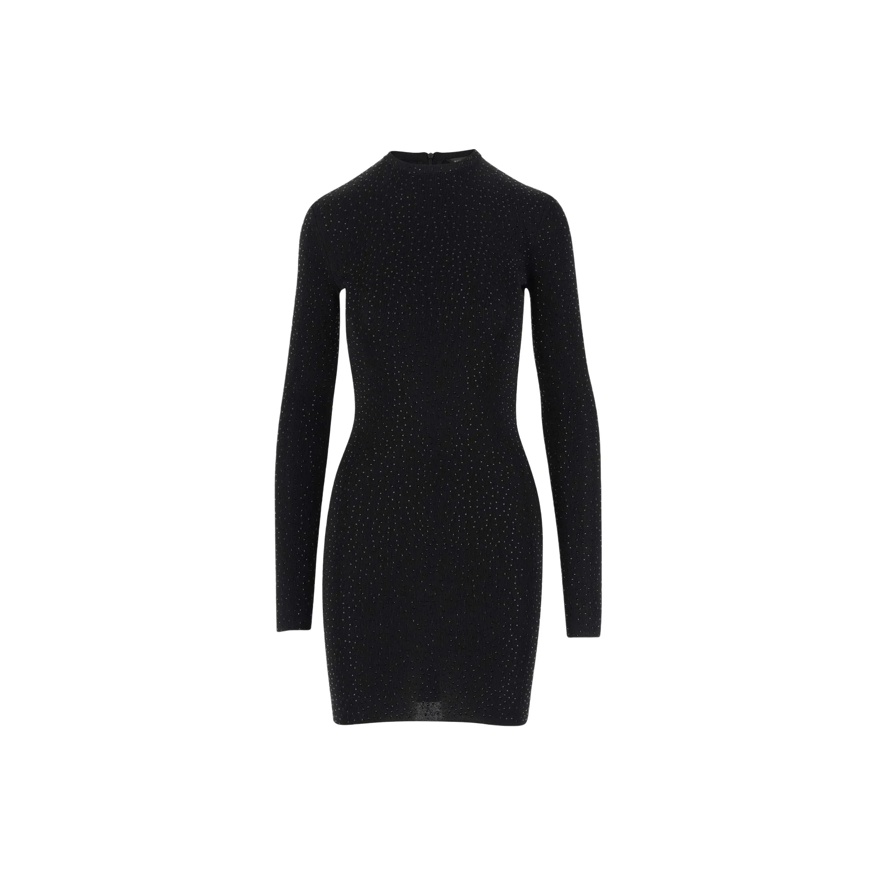 Balenciaga Rhinestone Embellished Mini Dress